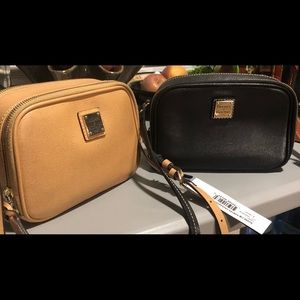 Bundle Dooney and Bourke Crossbody Sawyer Edition purses in Camel and Black